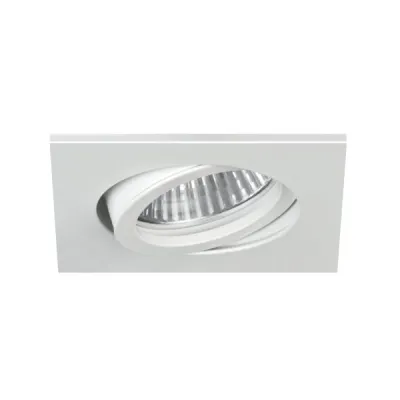 BRUMBERG Einbaustrahlergehäuse 27065170 | LED MR16 kompatibel | quadratisch | schwenkbar | 82x82 mm | IP20 | weiß
