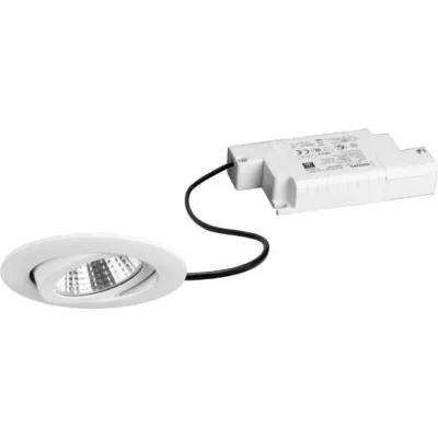 Brumberg LED-Einbaustrahler BB03 6W 230V | 650lm | 3000K warmweiß | dimmbar | schwenkbar | Ø82mm | Aluminium weiß