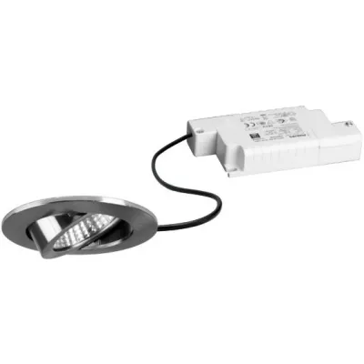 Brumberg LED-Einbaustrahler 39363153 | 6W 3000K dimmbar | schwenkbar | 650lm | IP20 | Ø68mm | Aluminium Nickel matt
