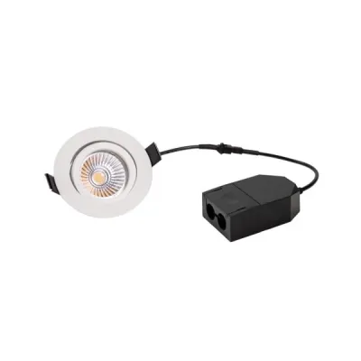 BRUMBERG LED Einbaustrahler Set 39383173 LOOP | 5W 450lm 3000K | rund schwenkbar dimmbar | 100% Ocean Plastic | weiß