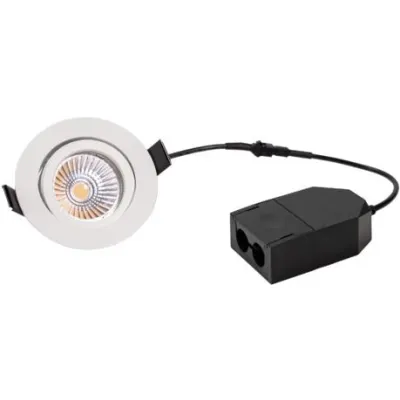 BRUMBERG LED Einbaustrahler Set 39383173 LOOP | 5W 450lm 3000K | rund schwenkbar dimmbar | 100% Ocean Plastic | weiß