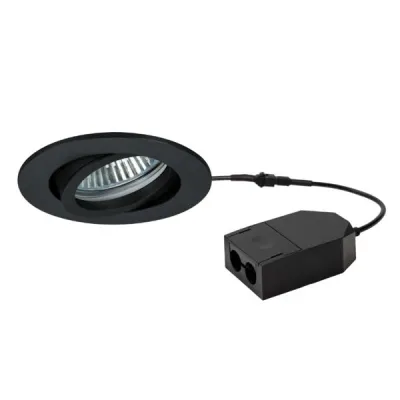 BRUMBERG LED Einbaustrahler 39383183 LOOP | 5W 3000K 450lm | rund schwenkbar | dimmbar | Ø82mm | Ocean Plastic | schwarz