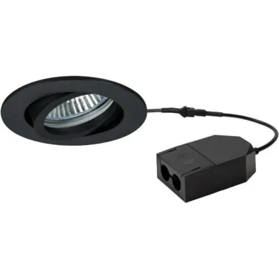 BRUMBERG LED Einbaustrahler 39383183 LOOP | 5W 3000K 450lm | rund schwenkbar | dimmbar | Ø82mm | Ocean Plastic | schwarz
