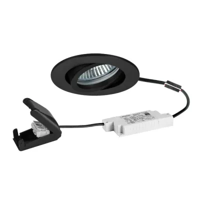 BRUMBERG LED-Einbaustrahler 39483083 | 6W dim2warm 1800-3000K | 460lm | schwenkbar | rund | Einbauspot | schwarz
