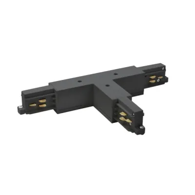 BRUMBERG T-Verbinder 87128080 | 3-Phasen-Stromschiene ONETRACK DALI | Kupplung T-Form | Schutzleiter rechts | schwarz