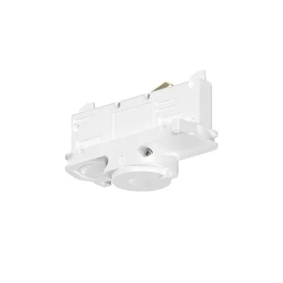 BRUMBERG Schienenadapter 87138070 | 3-Phasen Adapter mit Kabelauslass | DALI | 5-polig | eckig | weiß | 102x45x56mm