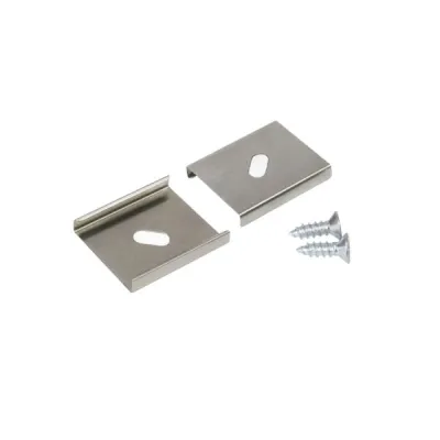 Brumberg Befestigungsset 53003000 | Montageplatte | Aluminium | L: 22 mm | B: 18,8 mm | H: 3,5 mm | silber