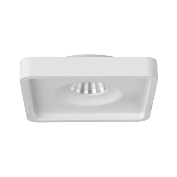 Brumberg LED-Deckeneinbauleuchte QUBIC 12227173 | 11W | 830lm | 3000K warmweiß | quadratisch | Aluminium | IP20