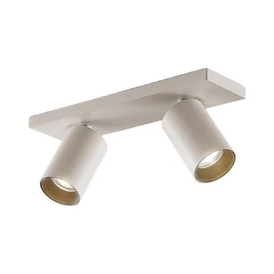 BRUMBERG Decken-Anbauleuchte 57132170 | 2x GU10 LED | rechteckig | Aluminium weiß | dreh- & schwenkbar | 8W | IP20