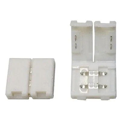 Brumberg Direktverbinder 15731000 | Kupplung gerade für LED-Flexplatine 15203 | 2-polig | 15mm | max. 3A | weiß