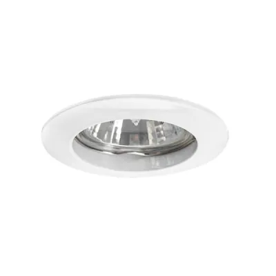 BRUMBERG Einbaustrahler 2117.07 GX5,3 50W | Einbau-Downlight | rund | fest | IP20 | Aluminiumguss | glänzend | weiß