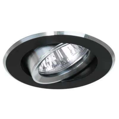 Brumberg Einbaustrahler 0064.00 | schwenkbar | GX5.3 | 50W | Ø68mm | Aluminium | IP20 | schwarz-aluminium