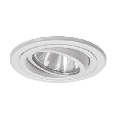 BRUMBERG Einbaustrahler 1996.07 | GX5,3 50W Halogen | schwenkbar | rund 68mm | Stahl weiß | IP20