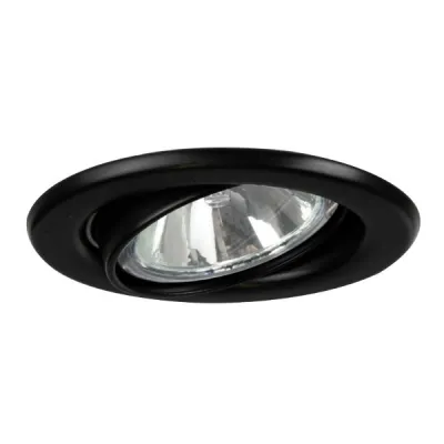 BRUMBERG Einbaustrahler 2034.08 | NV-Halogen GX5,3 50W | rund schwenkbar | Ø68mm | IP20 | Stahl matt schwarz
