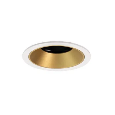 BRUMBERG LED Einbaustrahler 20173760 | MR16-Modul | 13W | dreh- & schwenkbar | rund | Aluminium | Glasabdeckung Gold