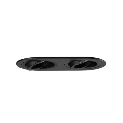 BRUMBERG Einbaumodul oval strukturschwarz 45020180