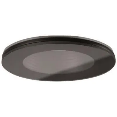 BRUMBERG Einbau-Downlight COVER-UP 45320080 | MR16 LED Modul max. 14W | rund Ø83mm | IP44 | Aluminium Glas | schwarz