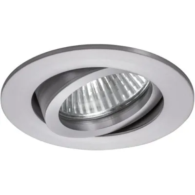 Brumberg Einbaustrahler 0063.25 | schwenkbar | rund | Aluminium matt | Ø 82mm | GX5.3 | 50W | IP20 | ohne Leuchtmittel
