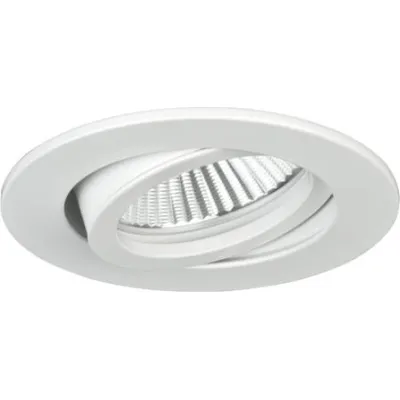 Brumberg Einbaustrahler 0063.07 | NV-GX5.3 50W | rund schwenkbar | Aluminium mattweiß Ø68mm | IP20 | dimmbar