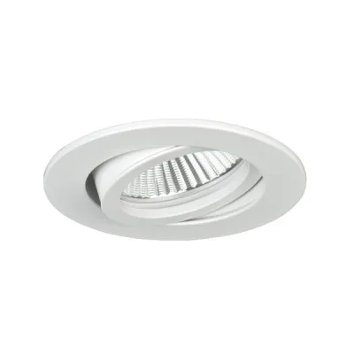 BRUMBERG Einbaustrahler 36143070 | HV GU10 | 50W | rund schwenkbar 25° | Aluminium matt | Einbau Ø68mm | IP20 | weiß