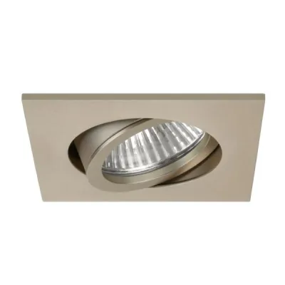 BRUMBERG Einbaustrahler 36144630 | GU10 | 50W | schwenkbar | quadratisch | Aluminium | IP20 | champagner matt