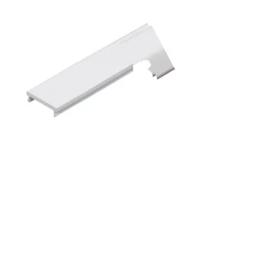 Brumberg Abdeckung 53440070 | Klick-Abdeckung für Alu-Profile | 2000x17,3 mm | opal | symmetrisch | weiß