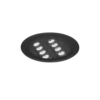 BRUMBERG LED-Bodeneinbauleuchte 14687083 | 12W 230V | 1390lm | 3000K warmweiß | IP67 | schwenkbar | rund | schwarz