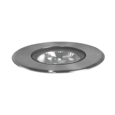 BRUMBERG LED-Bodeneinbauleuchte 14037223 | 24V 6W 3000K 420lm | IP67 IK08 | rund 110mm | Edelstahl matt | Glas