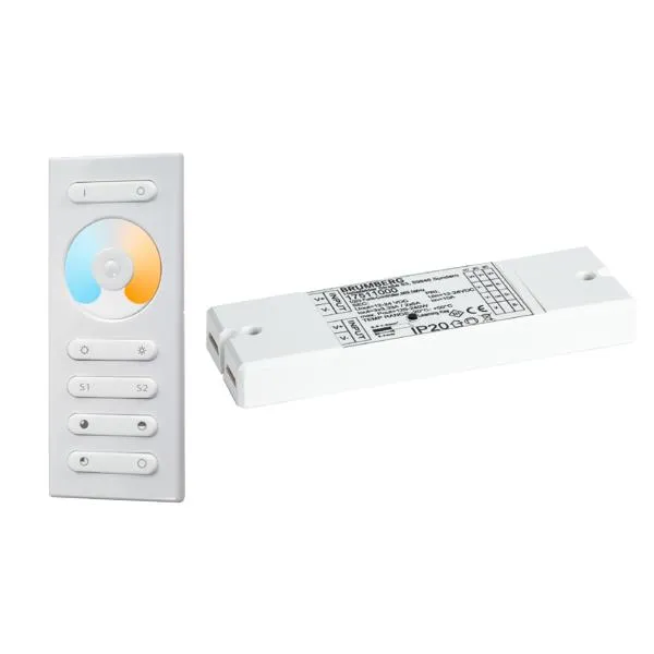 Brumberg LED Controller-Set 17518000 | Tunable White | 12-24V DC | 2x5A | 240W | IP20 | Fernbedienung | weiß