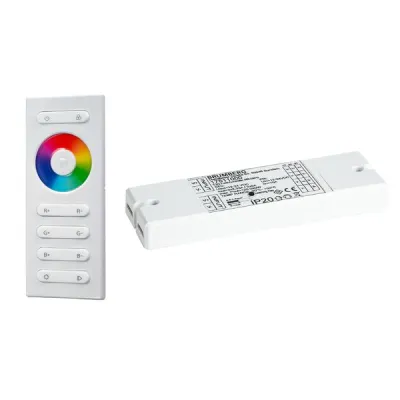 Brumberg LED Controller-Set RGB 18233000 | Funksteuerung | Fernbedienung | 12-24V DC | 0-360W | IP20 | Weiß