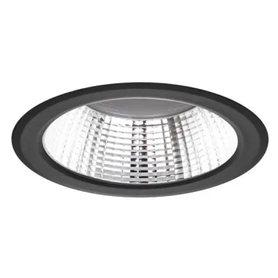 BRUMBERG LED-Einbaudownlight 12570183 | 23W | 230V | 2090lm | 3000K warmweiß | rund | Aluminium | schwarz | IP20