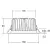 Bild: BRUMBERG LED-Einbaudownlight 12570183 | 23W | 230V | 2090lm | 3000K warmweiß | rund | Aluminium | schwarz | IP20