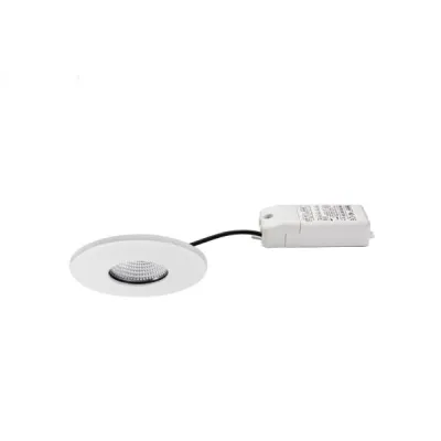 BRUMBERG LED-Einbaustrahler 39253073 | 4,5W | 230V | dimmbar | 2700-4000K | rund | IP44 | weiß matt | Aluminium