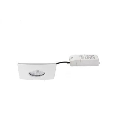 BRUMBERG LED-Einbaudownlight 39255073 | 4,5W | 2700-4000K | dimmbar | IP44 | quadratisch | Aluminium | weiß