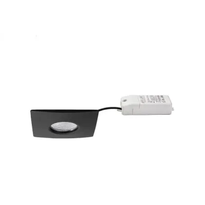 BRUMBERG LED-Einbaudownlight 39255083 | 4,5W | 2700-4000K CCT | IP44 | dimmbar | quadratisch | schwarz | Aluminium