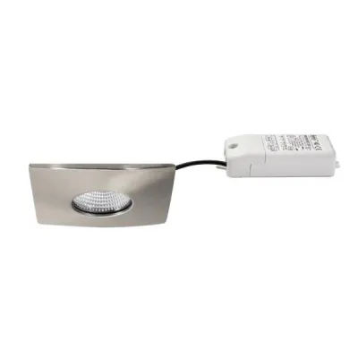 BRUMBERG LED-Einbaudownlight 39255153 | 4,5W | 2700-4000K | quadratisch | IP44 | dimmbar | Nickel matt | 88x88 mm