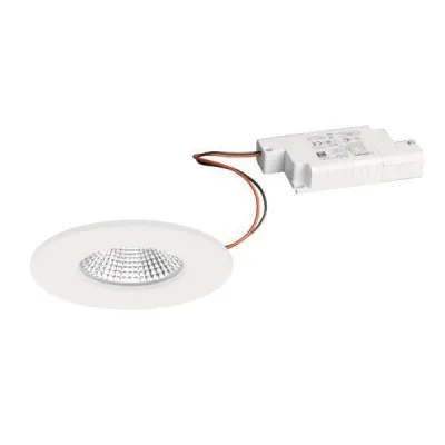 BRUMBERG LED-Einbaustrahler 39480173 | 7W 620lm 3000K warmweiß | IP65 | rund | dimmbar | Aluminium weiß | Ø68mm