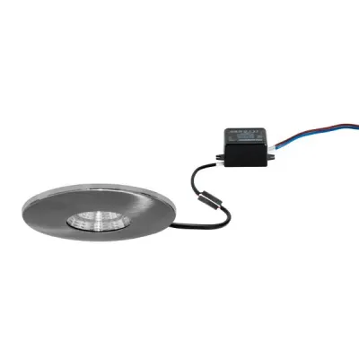 BRUMBERG LED-Einbaudownlight 38371033 | 3W 230V | 410lm | 3000K warmweiß | rund | Aluminium chrom matt | IP20