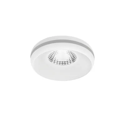 BRUMBERG LED-Einbaustrahler 12358173 | 6W | 490lm | 24° Abstrahlwinkel | 3000K warmweiß | rund | Aluminium weiß | Ø 85mm