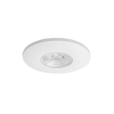 BRUMBERG LED-Einbaudownlight 12104173 | 4W 350mA | 380lm | 60° Abstrahlwinkel | 3000K warmweiß | Aluminium weiß | rund