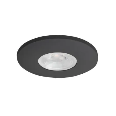BRUMBERG LED-Einbaustrahler 12104183 | 4W 380lm 3000K | rund | Aluminium | CRI 90 | IP20 | Einbaudownlight schwarz
