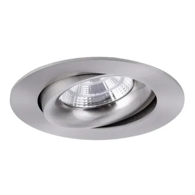 Brumberg LED-Einbaustrahler INDIWO83 12276153 | 5,5W 350mA | 3000K warmweiß | 500lm | schwenkbar | Ø83mm | Nickel matt
