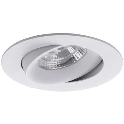 Brumberg LED-Einbaustrahler INDIWO83 | 5,5W | 3000K | 500lm | schwenkbar | rund Ø95mm | Aluminium | IP20 | weiß