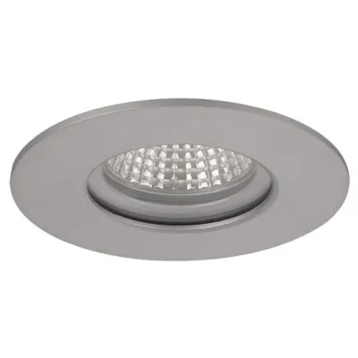 BRUMBERG LED-Einbaudownlight 13368683 | 6W | 3000K | IP65 | 680lm | rund | Einbaumontage | Aluminium/Glas | silber matt
