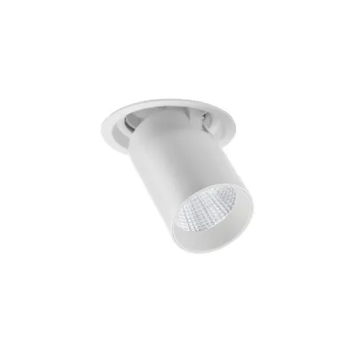 BRUMBERG LED-Einbaurichtstrahler 9W | 1081lm | 3000K warmweiß | dreh- & schwenkbar | Aluminium weiß | Ø87mm | IP20