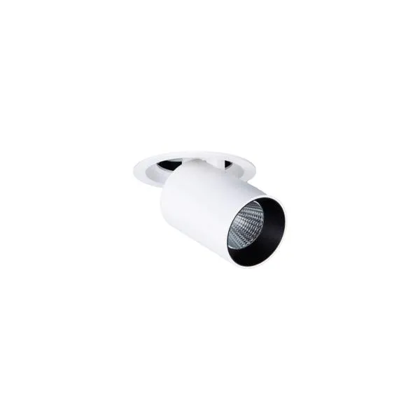 BRUMBERG LED-Einbaurichtstrahler 9W 1081lm 3000K | dreh- & schwenkbar | 40° | Aluminium rund | schwarz