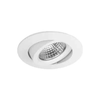 BRUMBERG LED-Einbaustrahler 12646173DW | 6,8W | 1800-3000K dim2warm | schwenkbar | 390lm | rund | weiß | Aluminium
