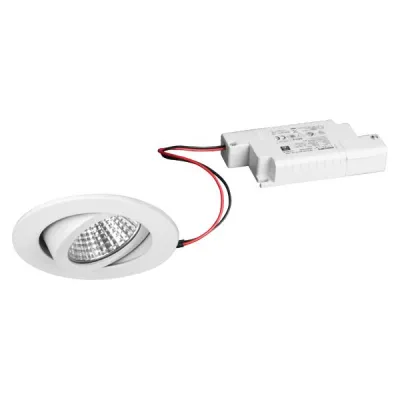 BRUMBERG LED-Einbaustrahler 39353073 | 6W 730lm 3000K | IP65 | dimmbar | schwenkbar | rund | Einbauleuchte | weiß