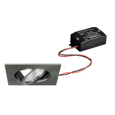 Brumberg LED-Einbaustrahler BB05 38365153 | 6W 3000K 640lm | schwenkbar | Einbauleuchte | IP20 | Aluminium nickel matt