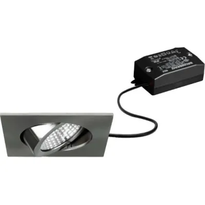 Brumberg LED-Einbaustrahler BB05 38365153 | 6W 3000K 640lm | schwenkbar | Einbauleuchte | IP20 | Aluminium nickel matt